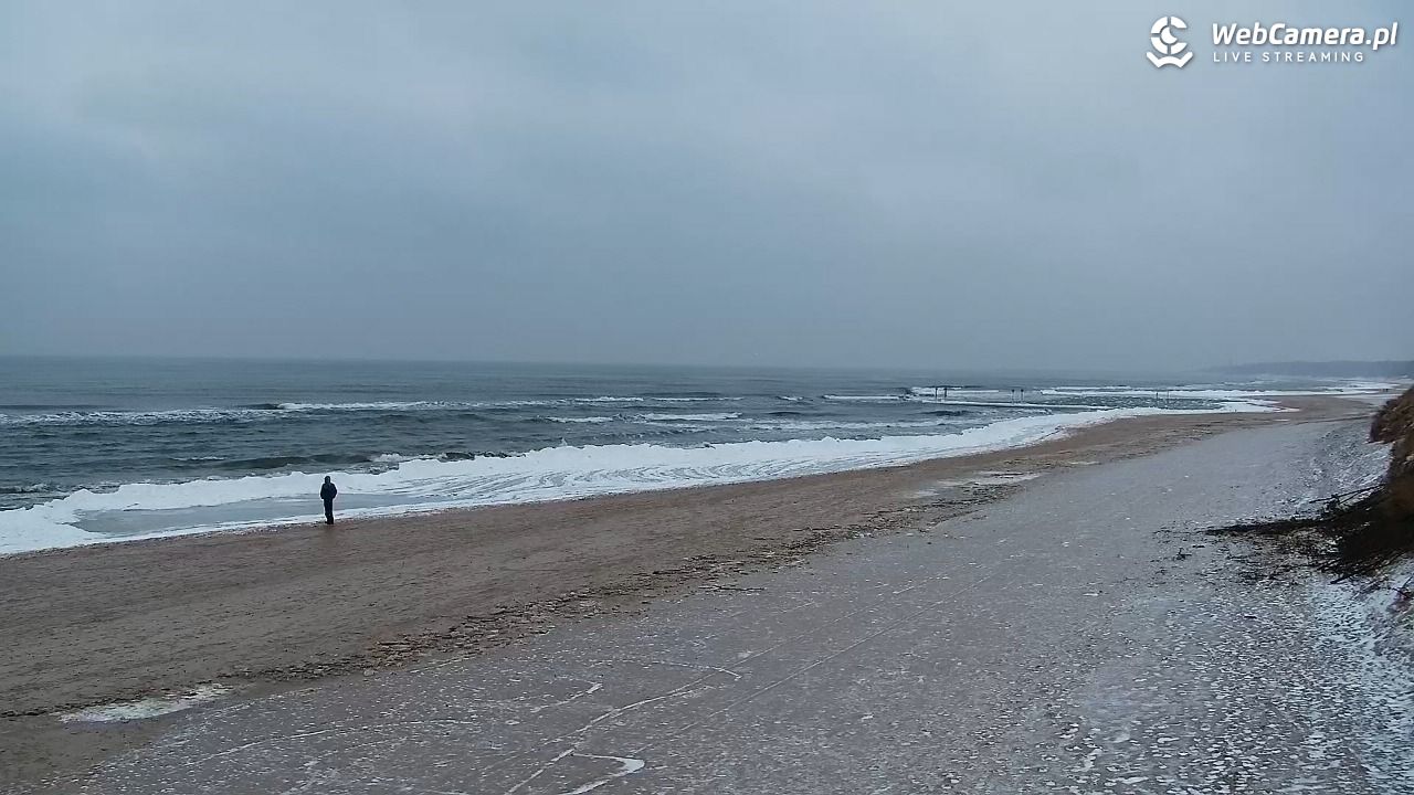 Grzybowo - widok na plażę - 05 luty 2026, 15:21
