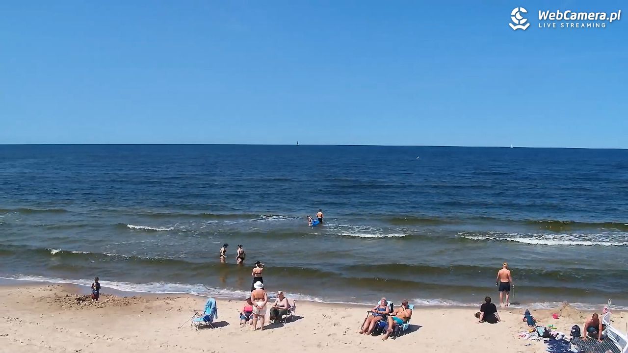 Grzybowo - widok na plażę - 12 czerwiec 2025, 13:23