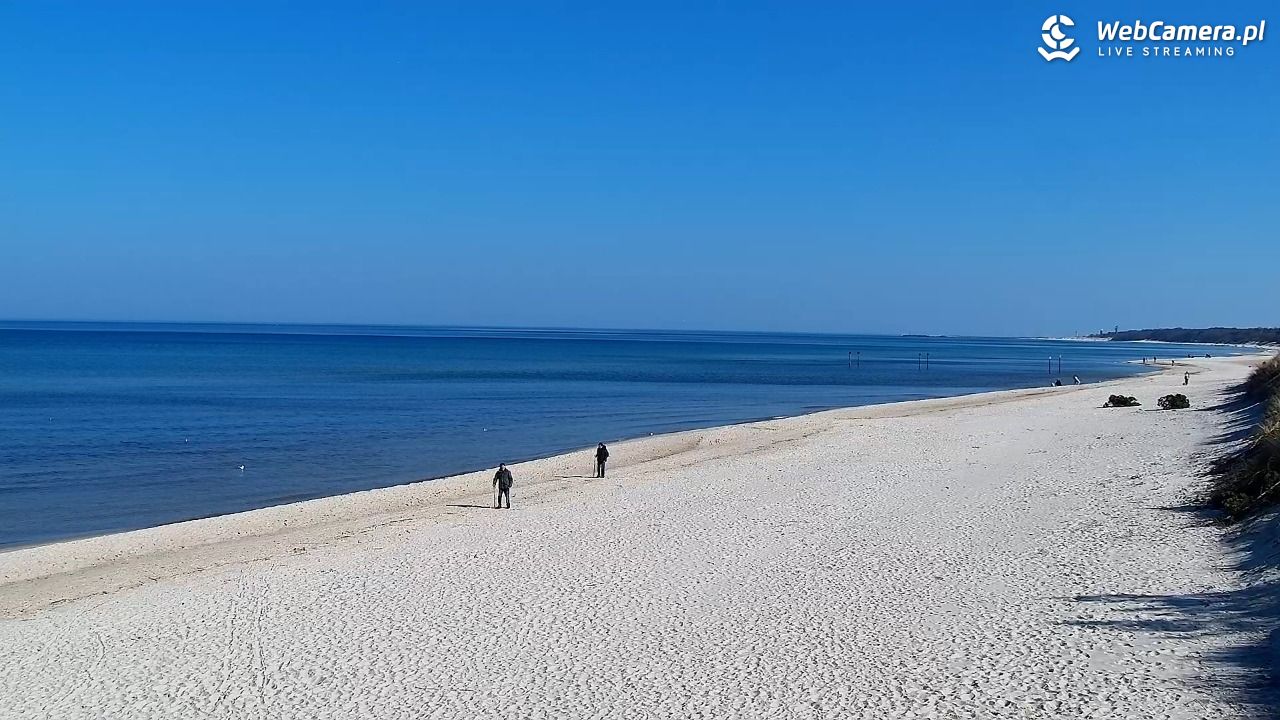 Grzybowo - widok na plażę - 22 marzec 2026, 11:02