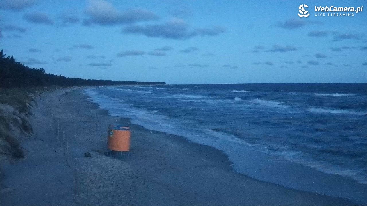 Grzybowo - widok na plażę - 22 wresień 2026, 05:58