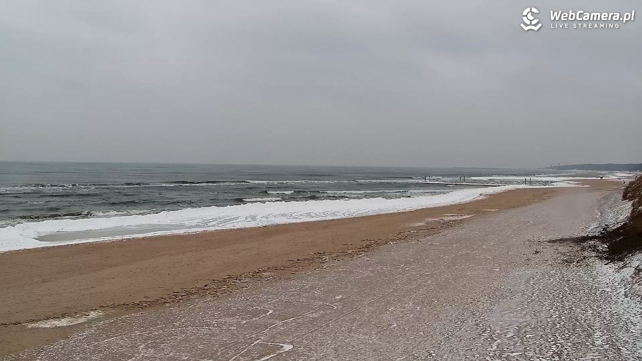 Grzybowo - widok na plażę - 05 luty 2026, 11:19