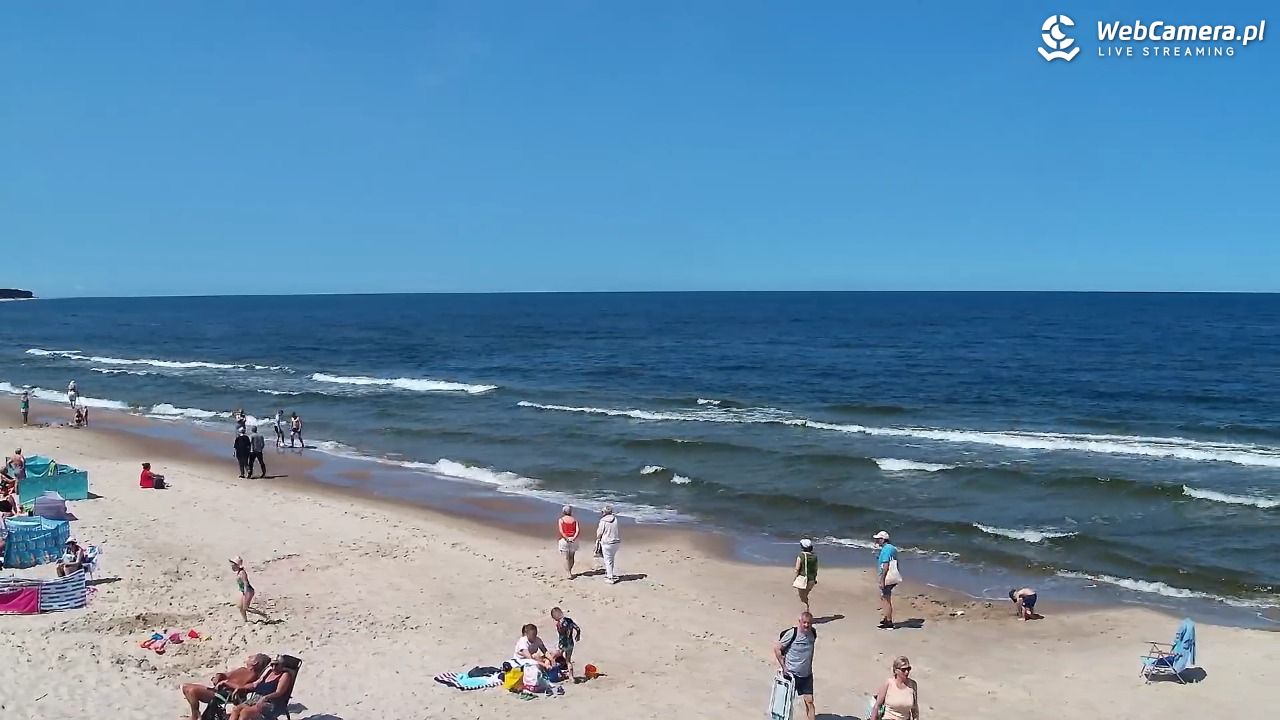 Grzybowo - widok na plażę - 12 czerwiec 2025, 12:08