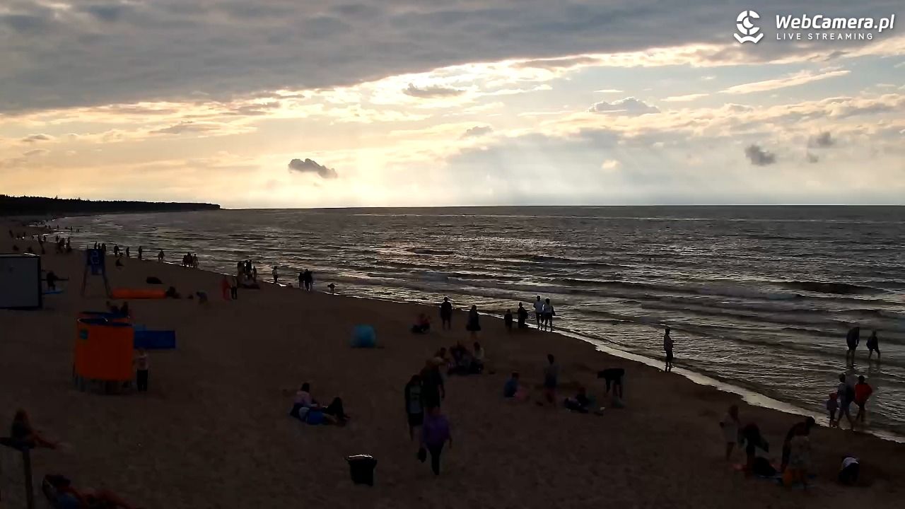 Grzybowo - widok na plażę - 10 sierpień 2026, 18:37