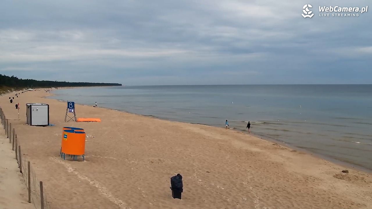 Grzybowo - widok na plażę - 10 sierpień 2026, 09:25
