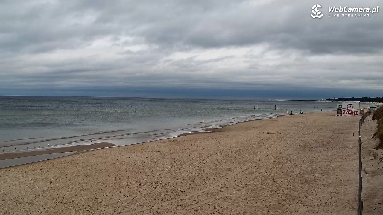 Grzybowo - widok na plażę - 15 wresień 2025, 12:21