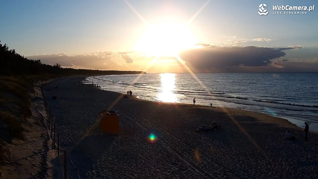 Grzybowo - widok na plażę - 15 wresień 2025, 18:38