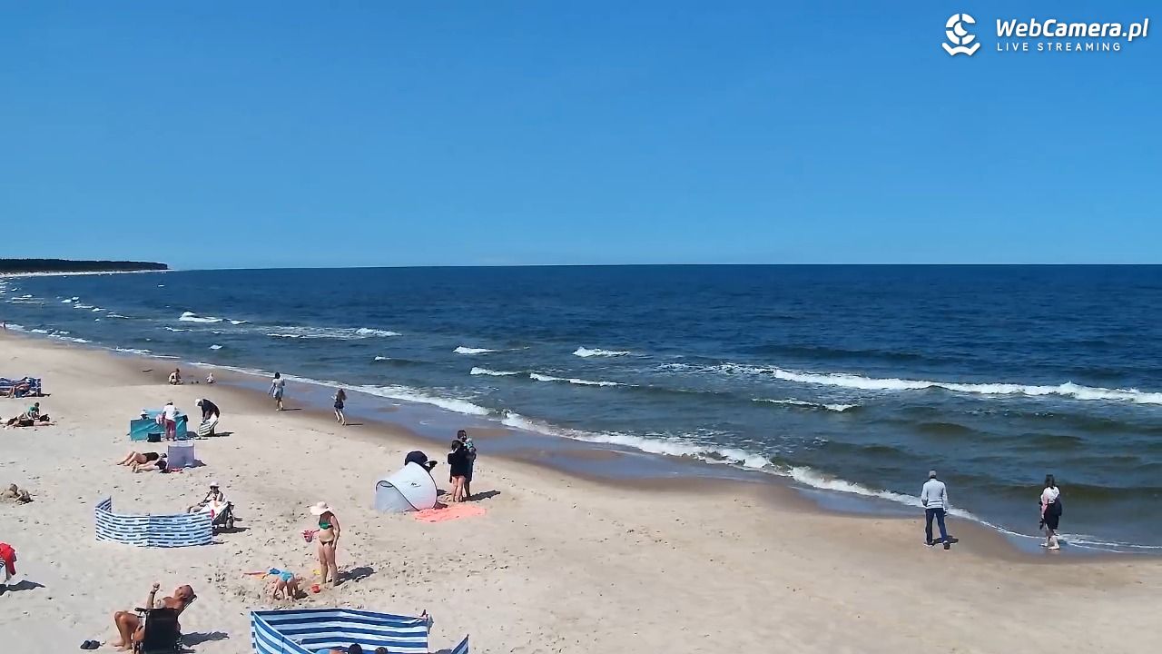 Grzybowo - widok na plażę - 12 czerwiec 2025, 11:25