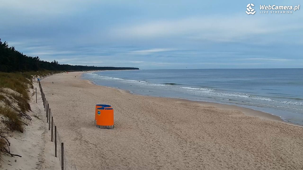 Grzybowo - widok na plażę - 15 wresień 2025, 07:50