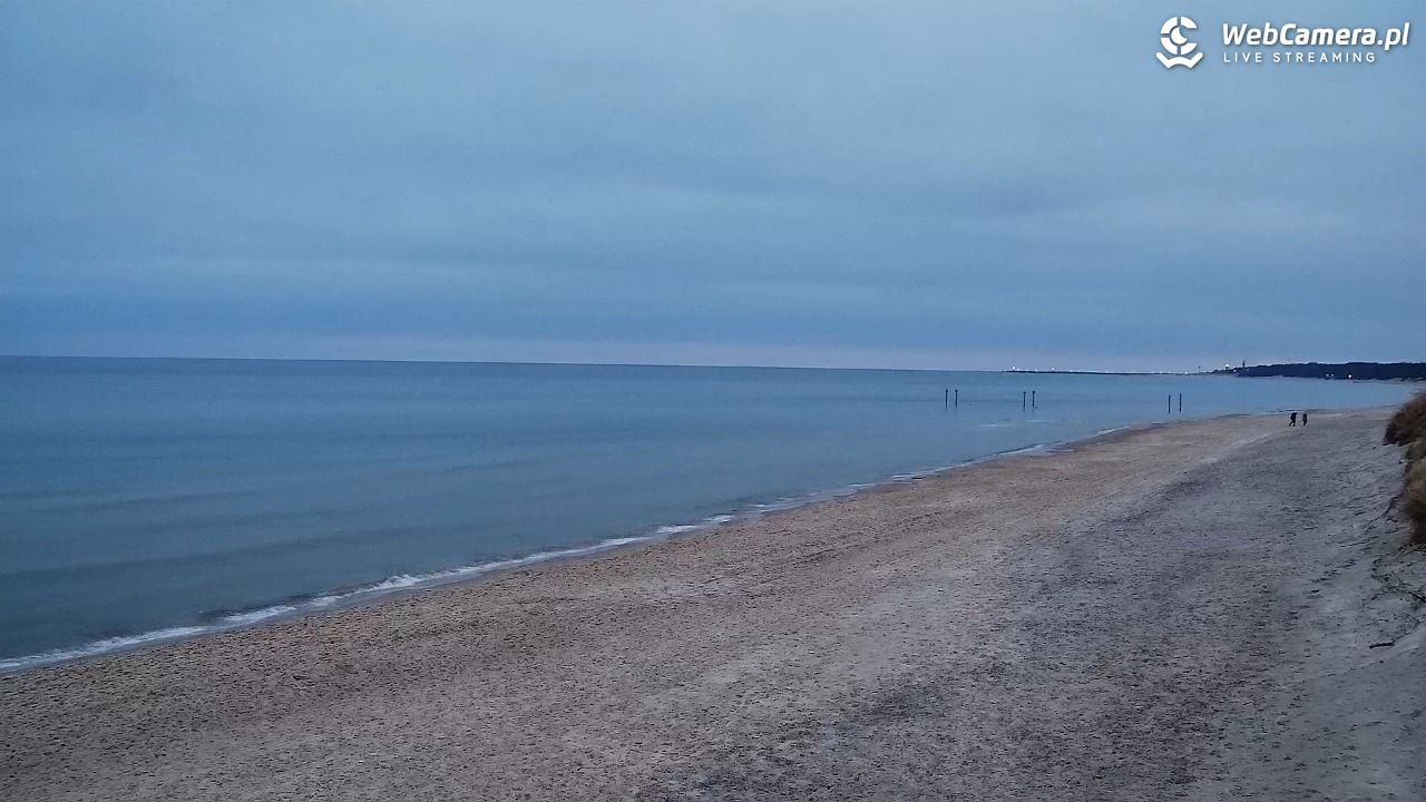 Grzybowo - widok na plażę - 21 grudzień 2025, 07:52