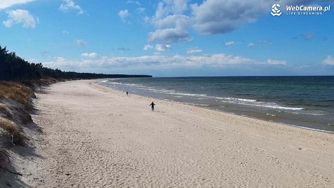 Grzybowo - widok na plażę - 25 marzec 2026, 13:19