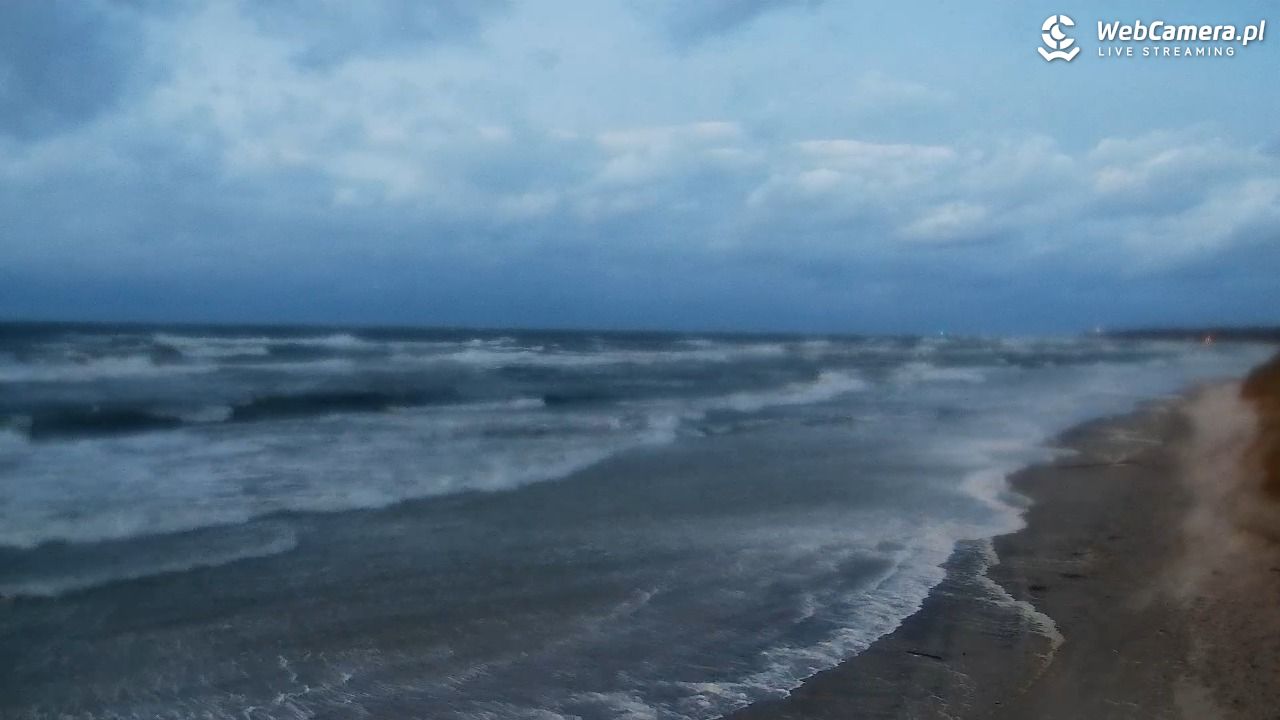 Grzybowo - widok na plażę - 30 październik 2025, 16:51