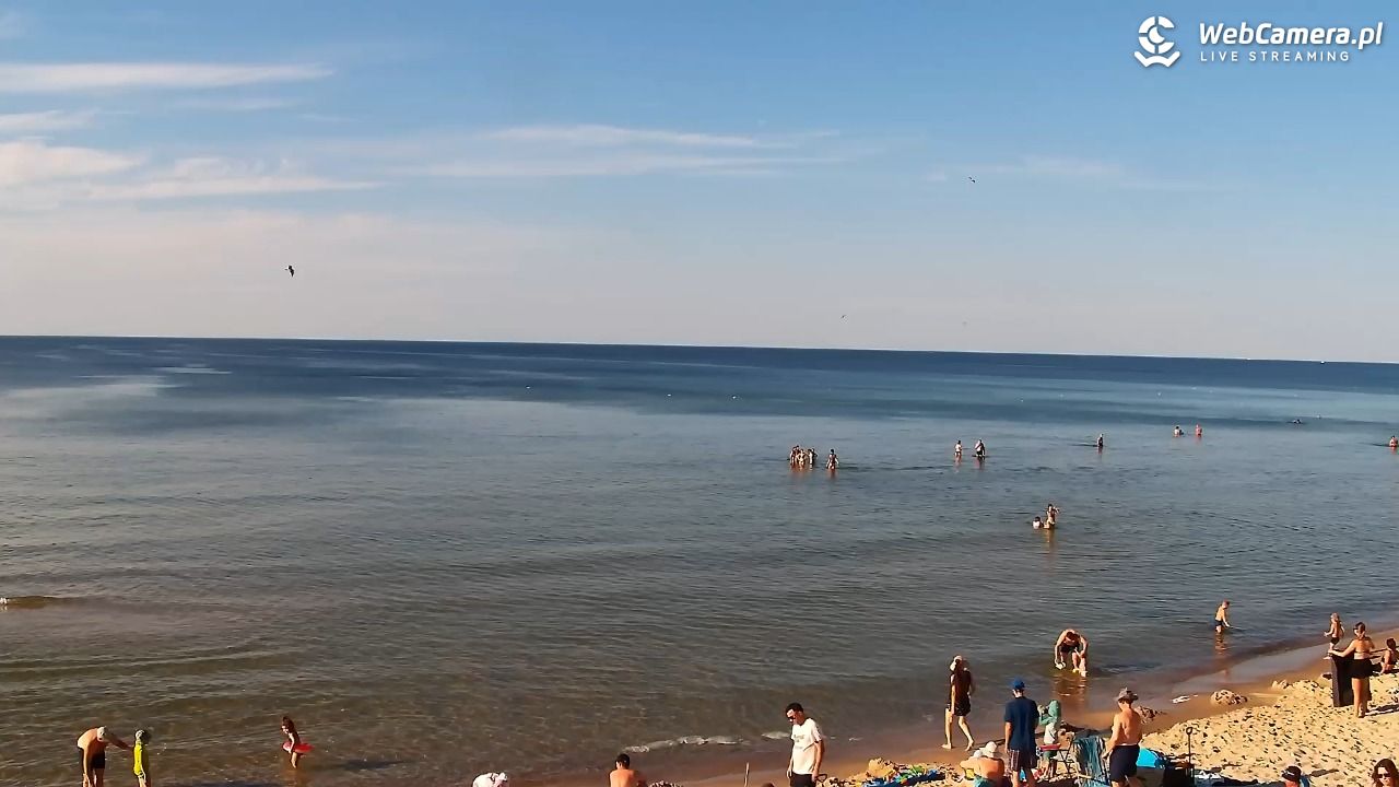 Grzybowo - widok na plażę - 09 sierpień 2026, 18:02