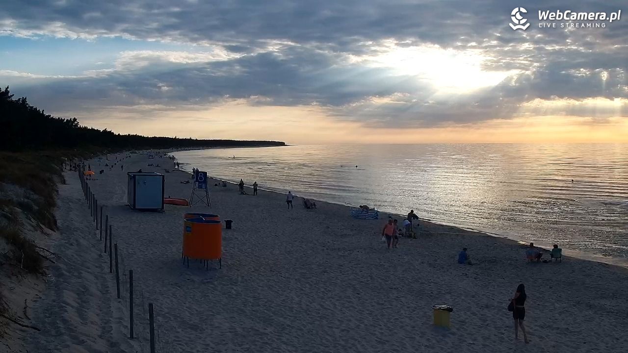 Grzybowo - widok na plażę - 24 czerwiec 2026, 19:46
