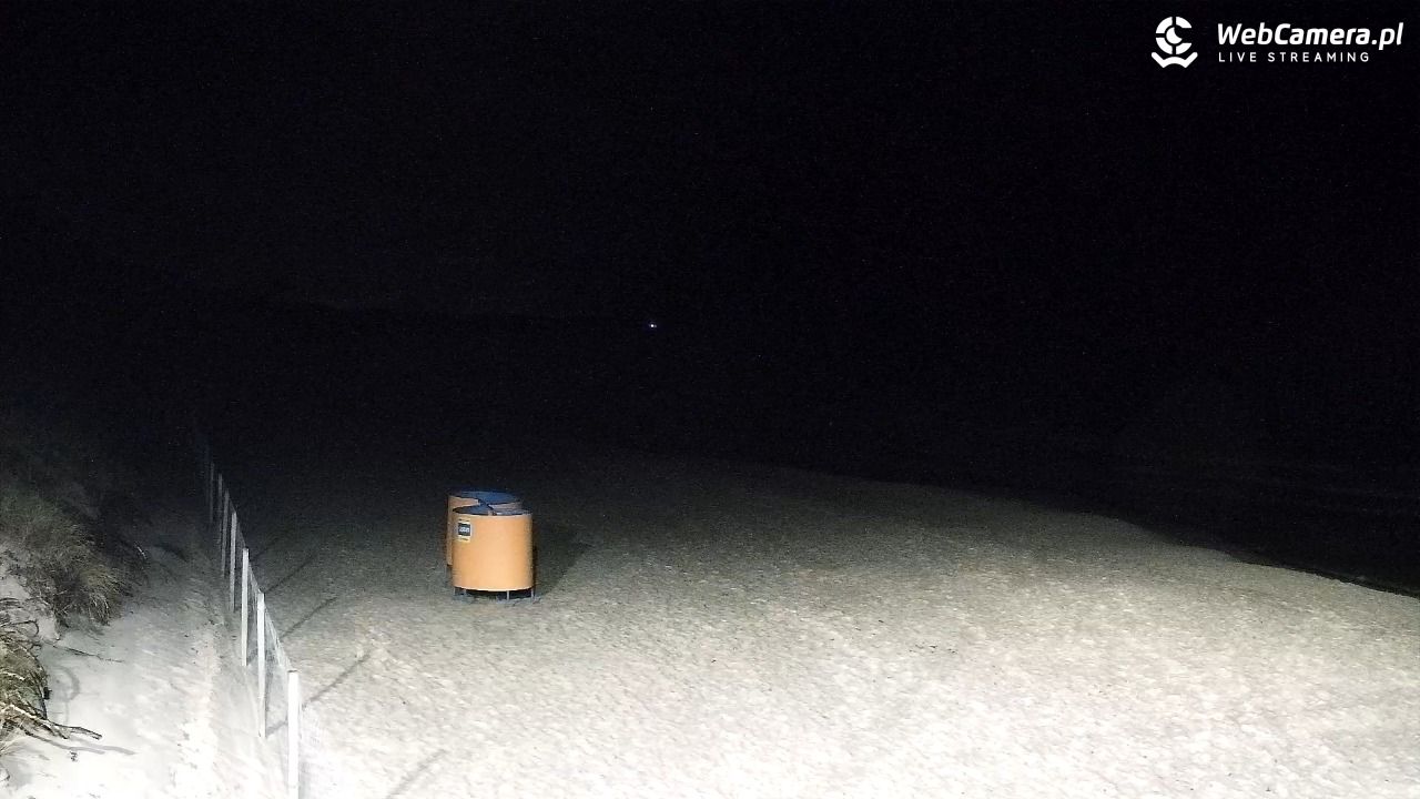 Grzybowo - widok na plażę - 14 wresień 2025, 21:35