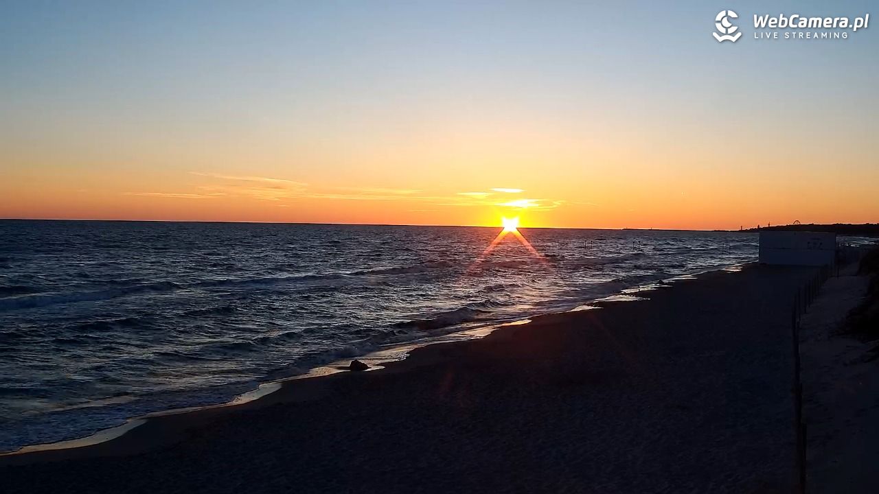 Grzybowo - widok na plażę - 22 czerwiec 2026, 04:25