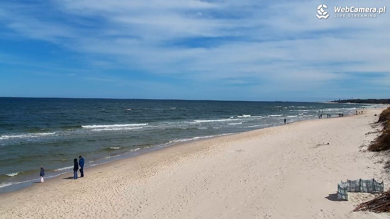 Grzybowo - widok na plażę - 07 maj 2026, 12:01