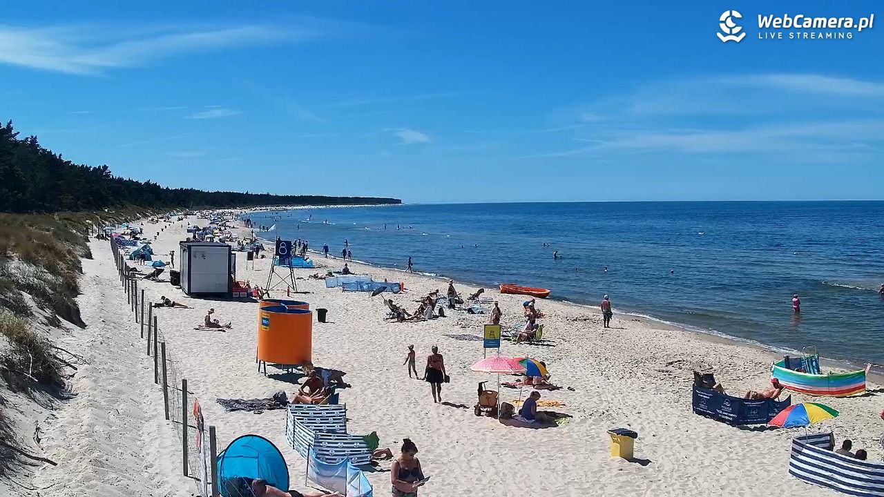 Grzybowo - widok na plażę - 24 czerwiec 2026, 14:02