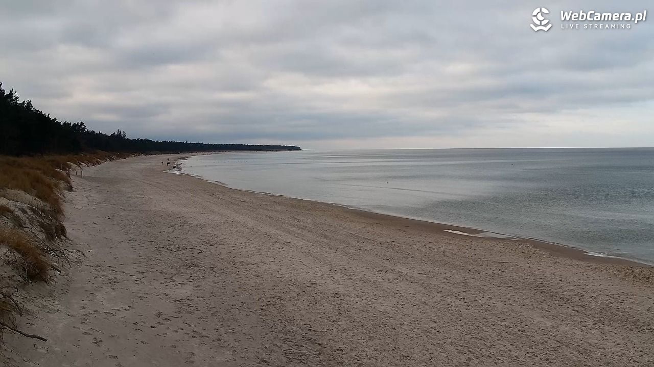 Grzybowo - widok na plażę - 21 grudzień 2025, 13:42