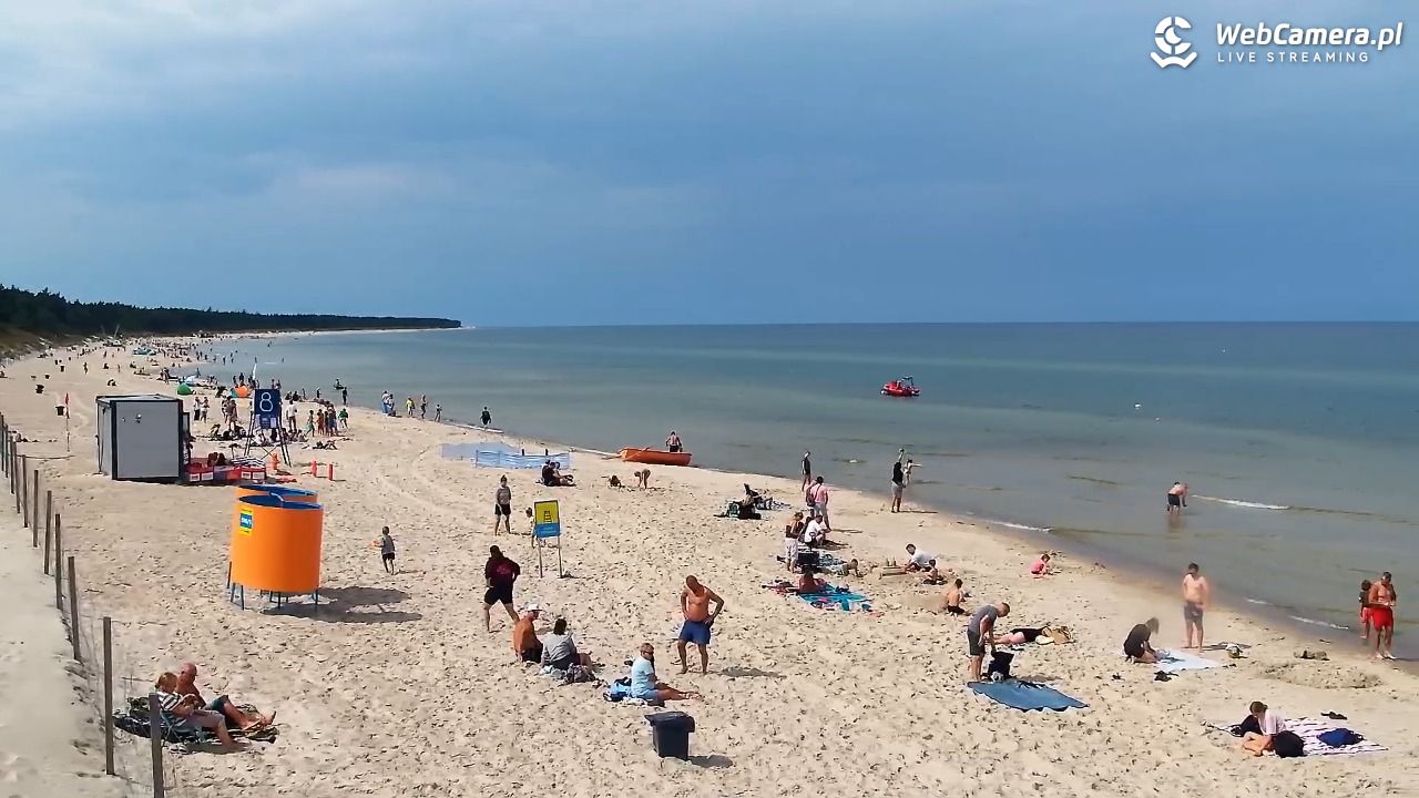 Grzybowo - widok na plażę - 10 sierpień 2026, 12:16