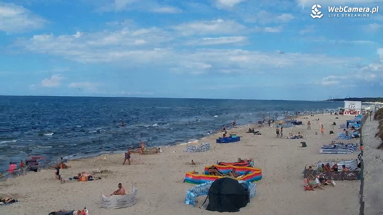 Grzybowo - widok na plażę - 01 sierpień 2025, 14:48