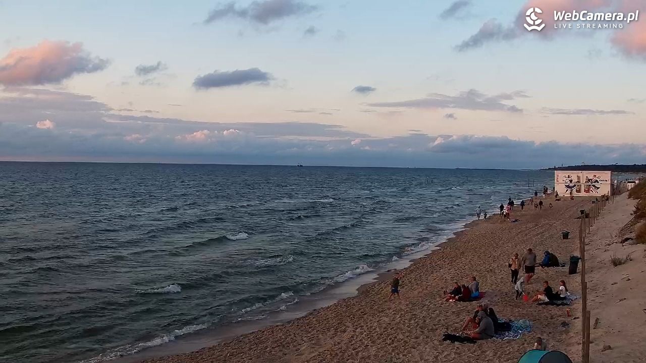 Grzybowo - widok na plażę - 10 sierpień 2026, 20:22