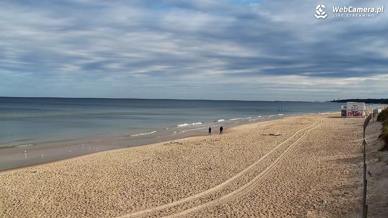 Grzybowo - widok na plażę - 15 wresień 2025, 10:05