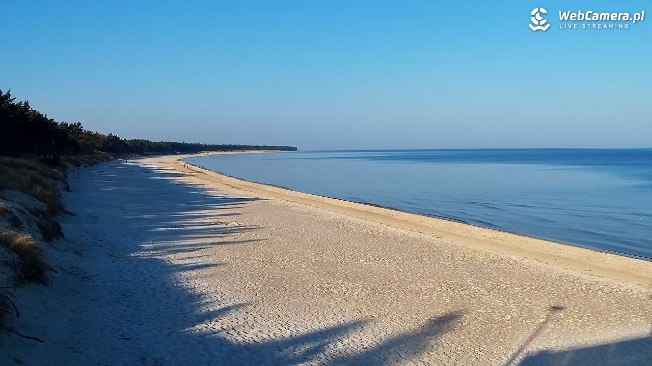 Grzybowo - widok na plażę - 22 marzec 2026, 08:06
