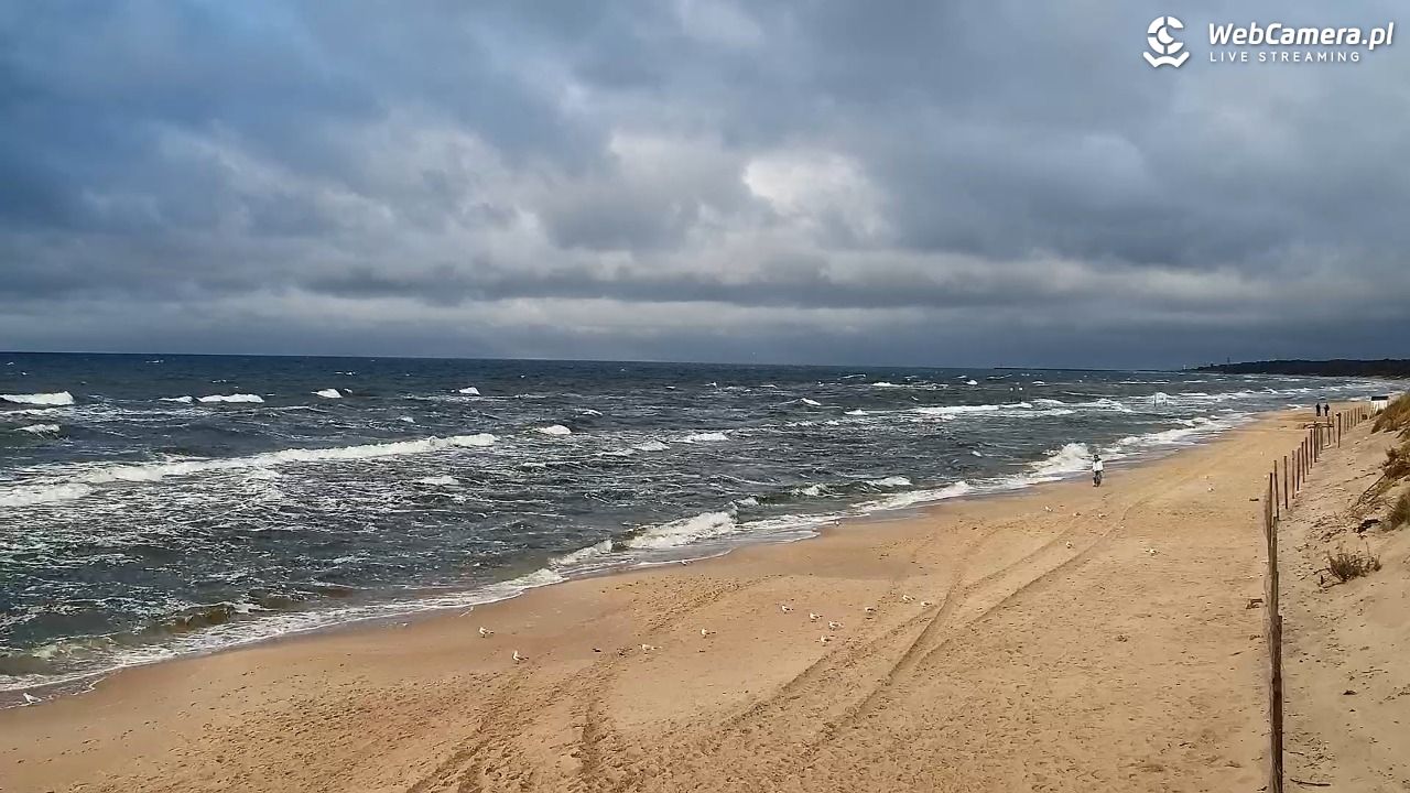 Grzybowo - widok na plażę - 24 wresień 2026, 17:16