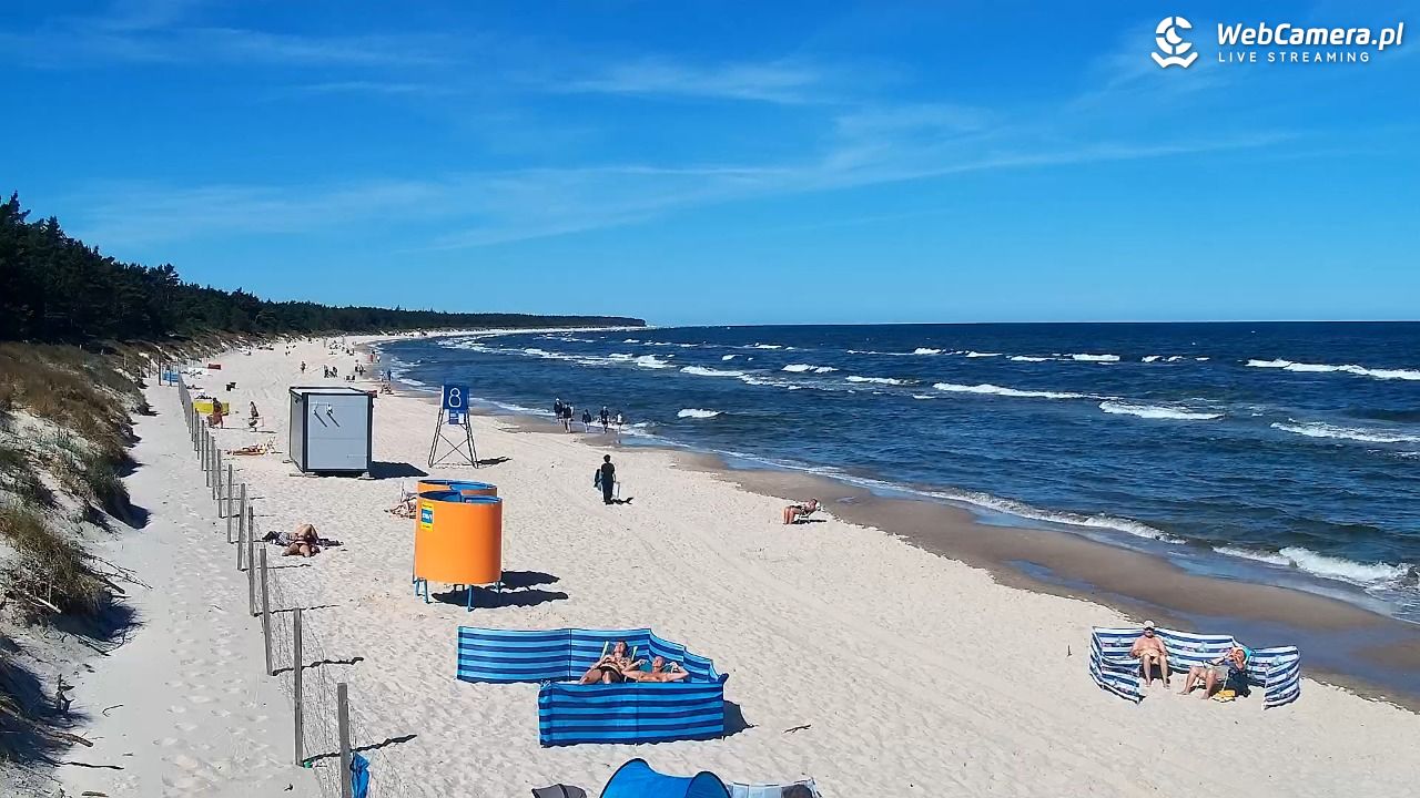 Grzybowo - widok na plażę - 22 czerwiec 2026, 09:52