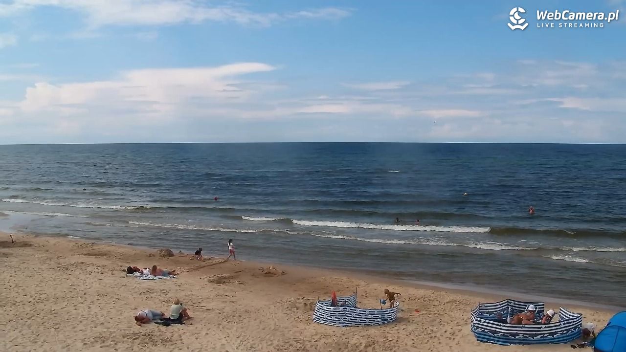Grzybowo - widok na plażę - 01 sierpień 2025, 14:34