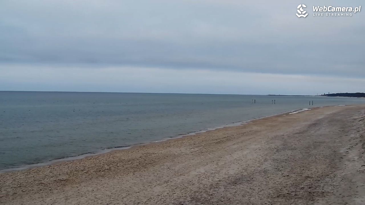 Grzybowo - widok na plażę - 21 grudzień 2025, 14:53