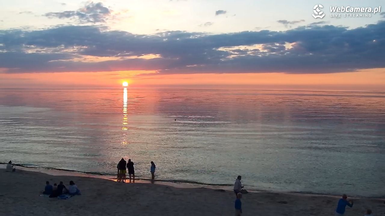 Grzybowo - widok na plażę - 24 czerwiec 2026, 21:29