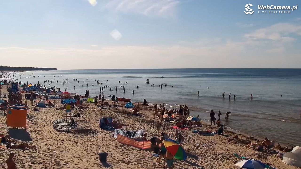Grzybowo - widok na plażę - 09 sierpień 2026, 17:04
