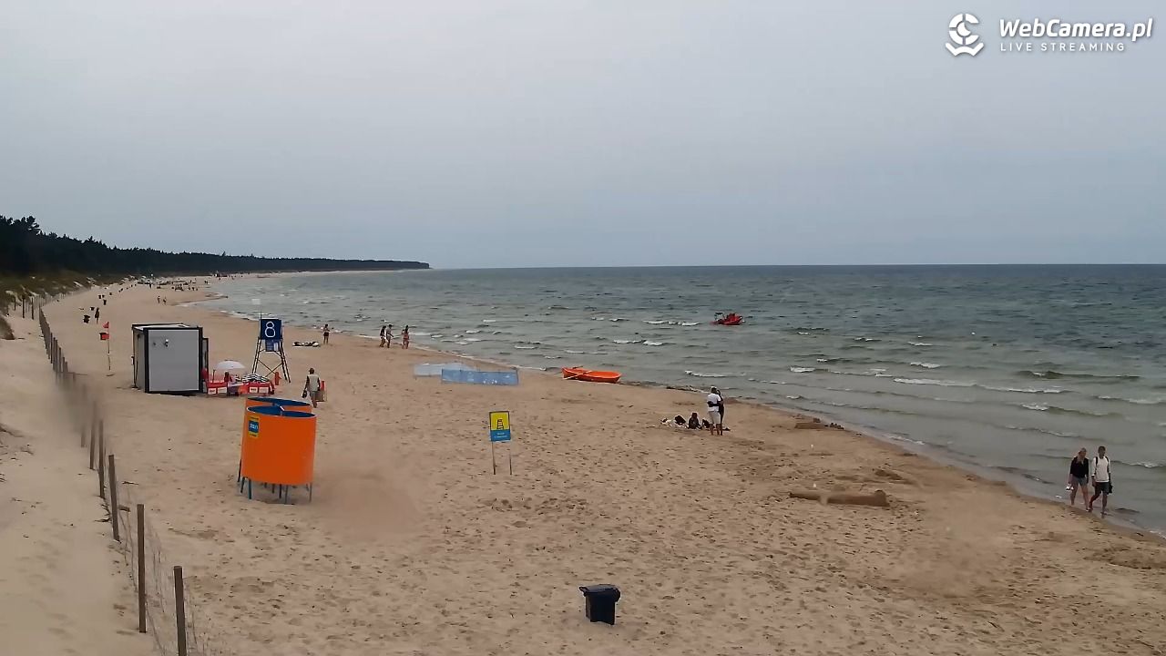 Grzybowo - widok na plażę - 10 sierpień 2026, 14:40