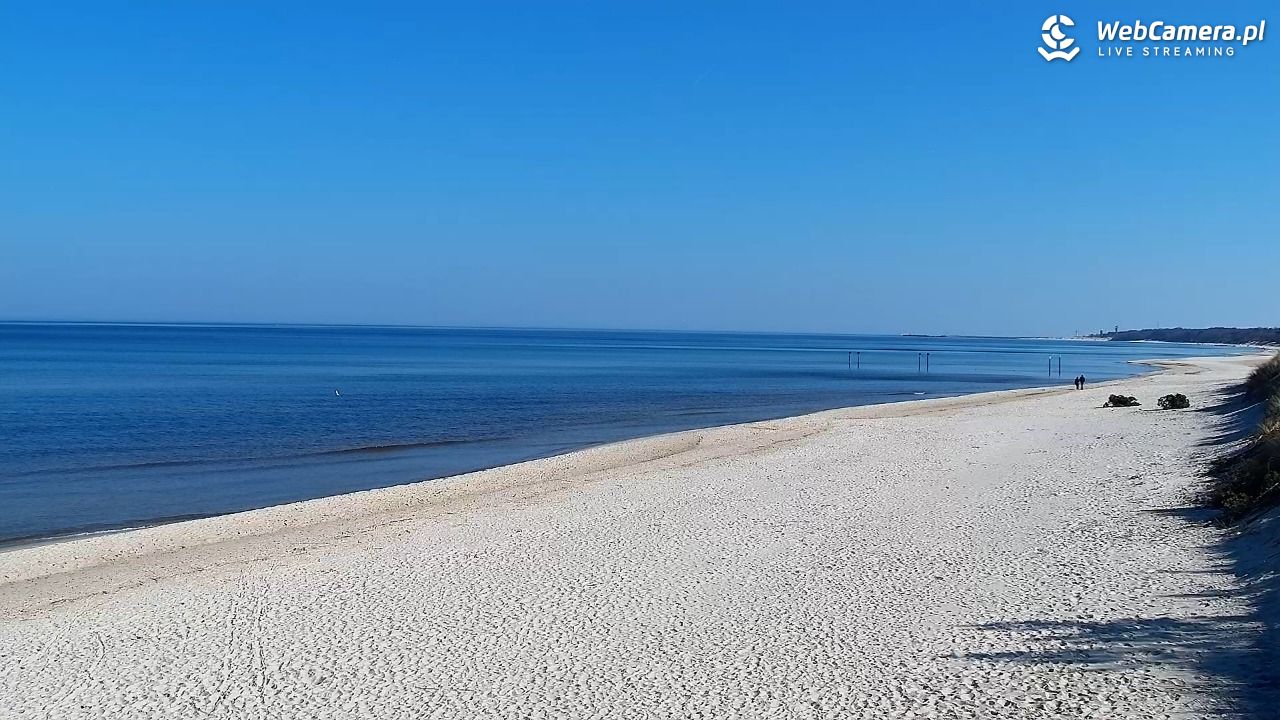 Grzybowo - widok na plażę - 22 marzec 2026, 10:32
