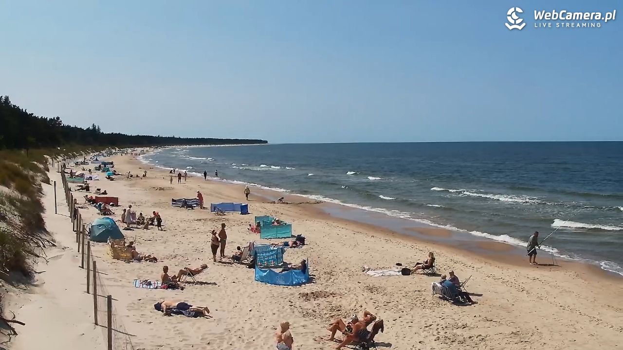 Grzybowo - widok na plażę - 12 czerwiec 2025, 14:02
