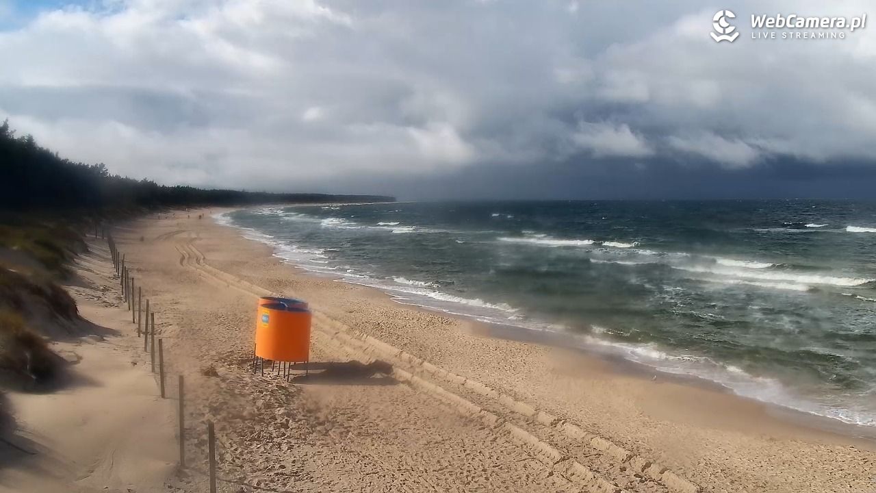 Grzybowo - widok na plażę - 24 wresień 2026, 13:10