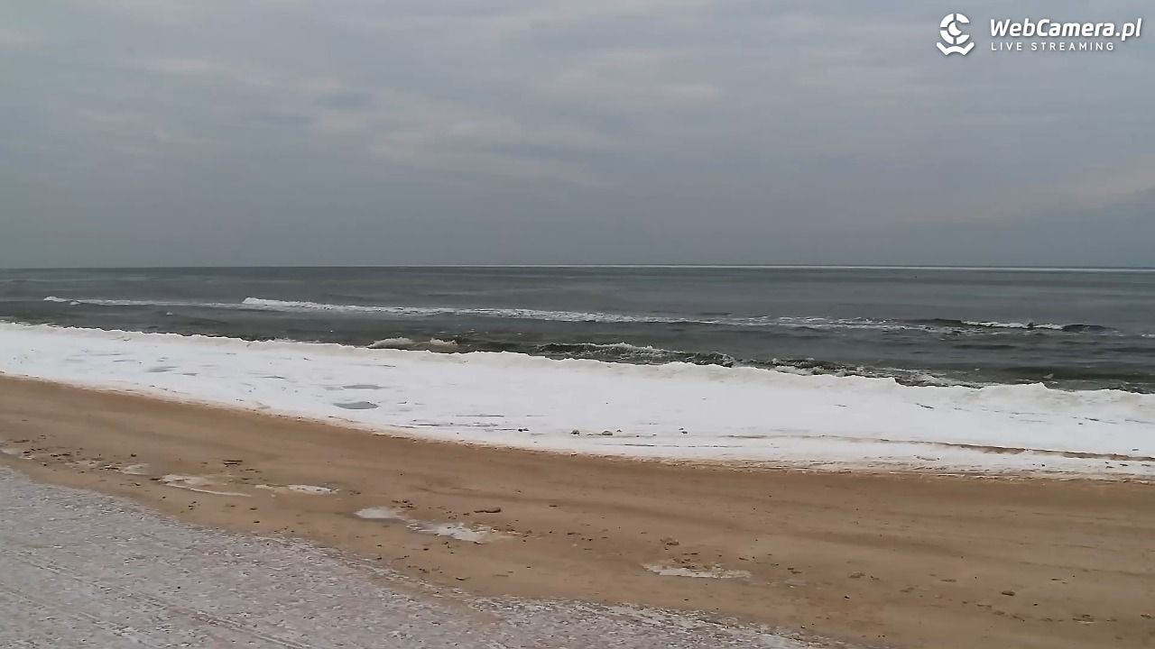 Grzybowo - widok na plażę - 04 luty 2026, 11:37