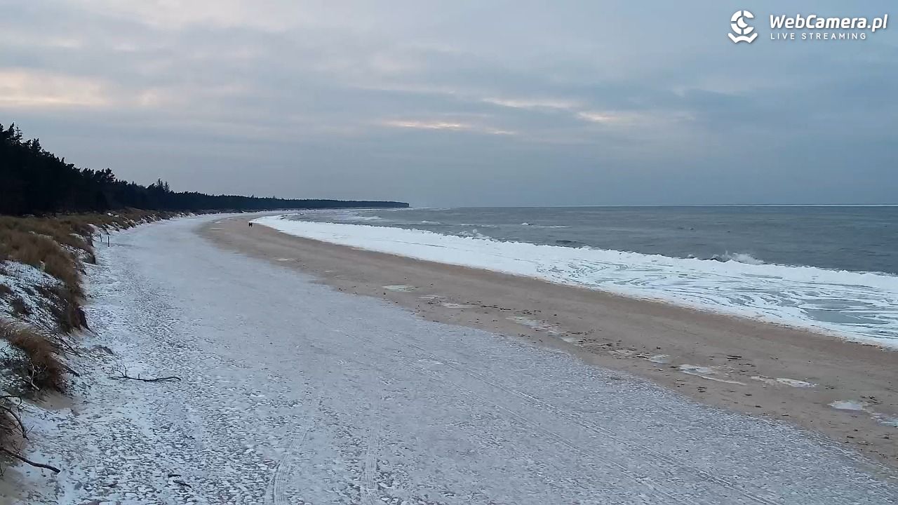 Grzybowo - widok na plażę - 04 luty 2026, 16:11