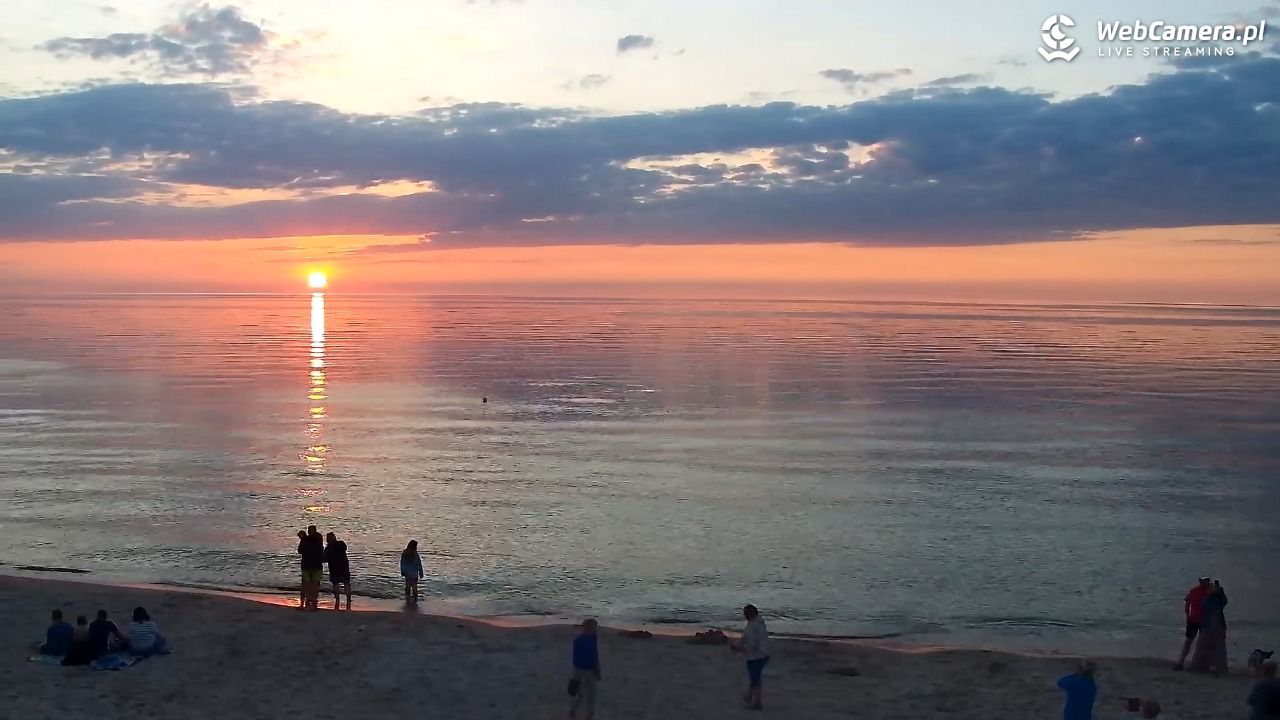 Grzybowo - widok na plażę - 24 czerwiec 2026, 21:28