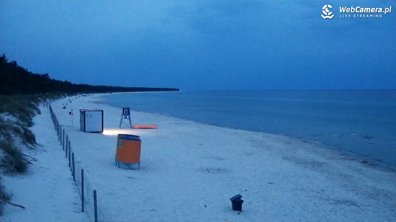 Grzybowo - widok na plażę - 10 sierpień 2026, 04:48