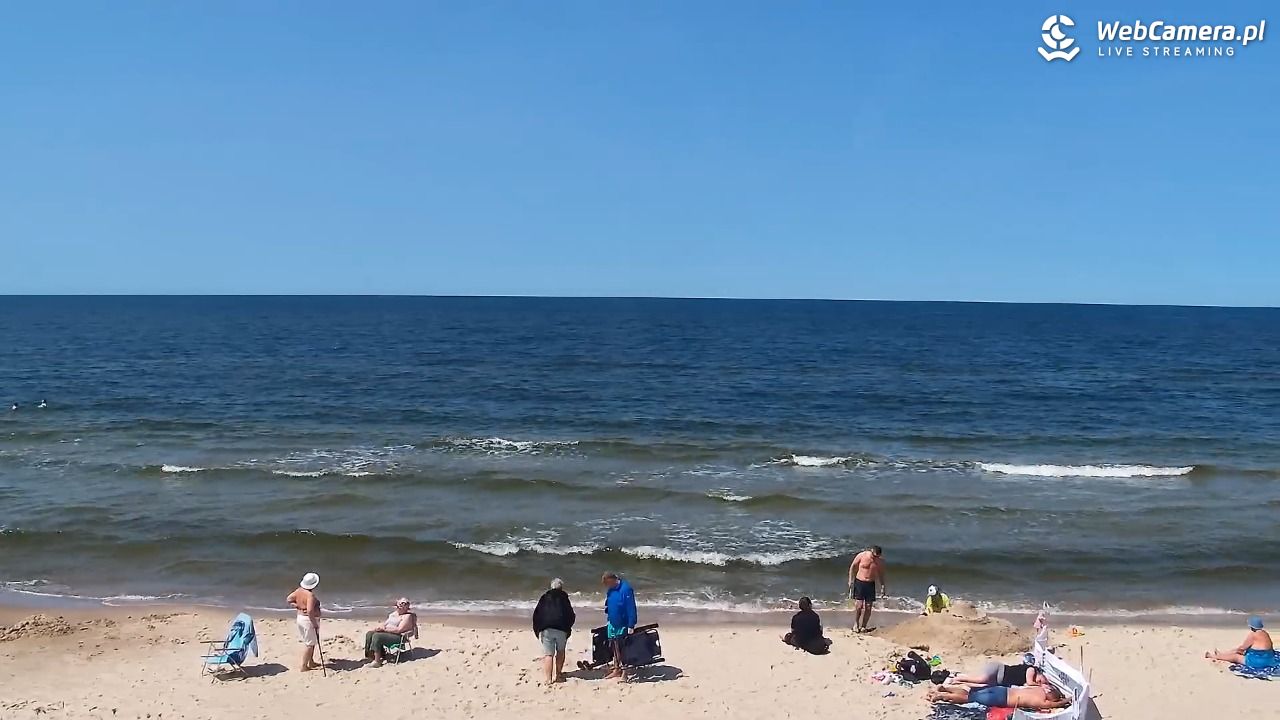 Grzybowo - widok na plażę - 12 czerwiec 2025, 14:03
