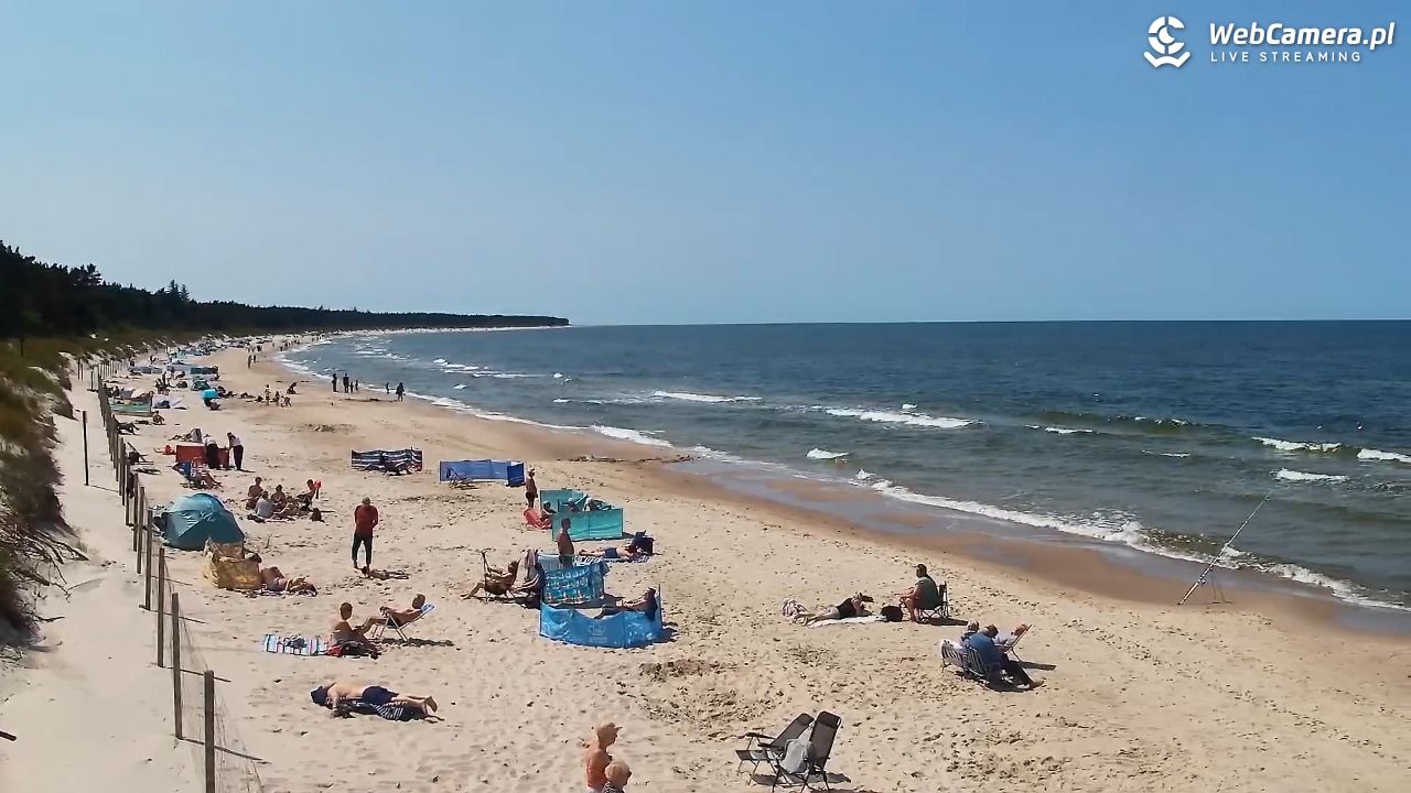 Grzybowo - widok na plażę - 12 czerwiec 2025, 13:55