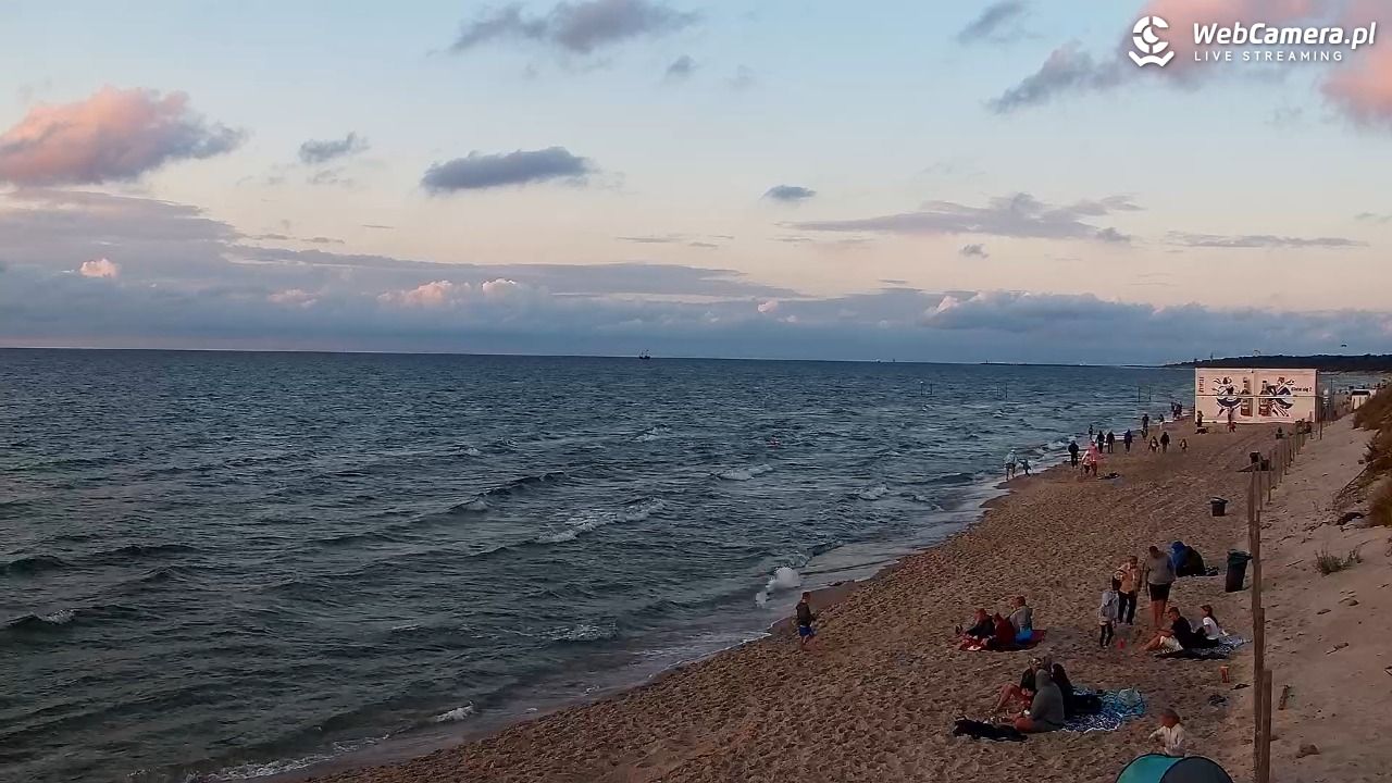Grzybowo - widok na plażę - 10 sierpień 2026, 20:22
