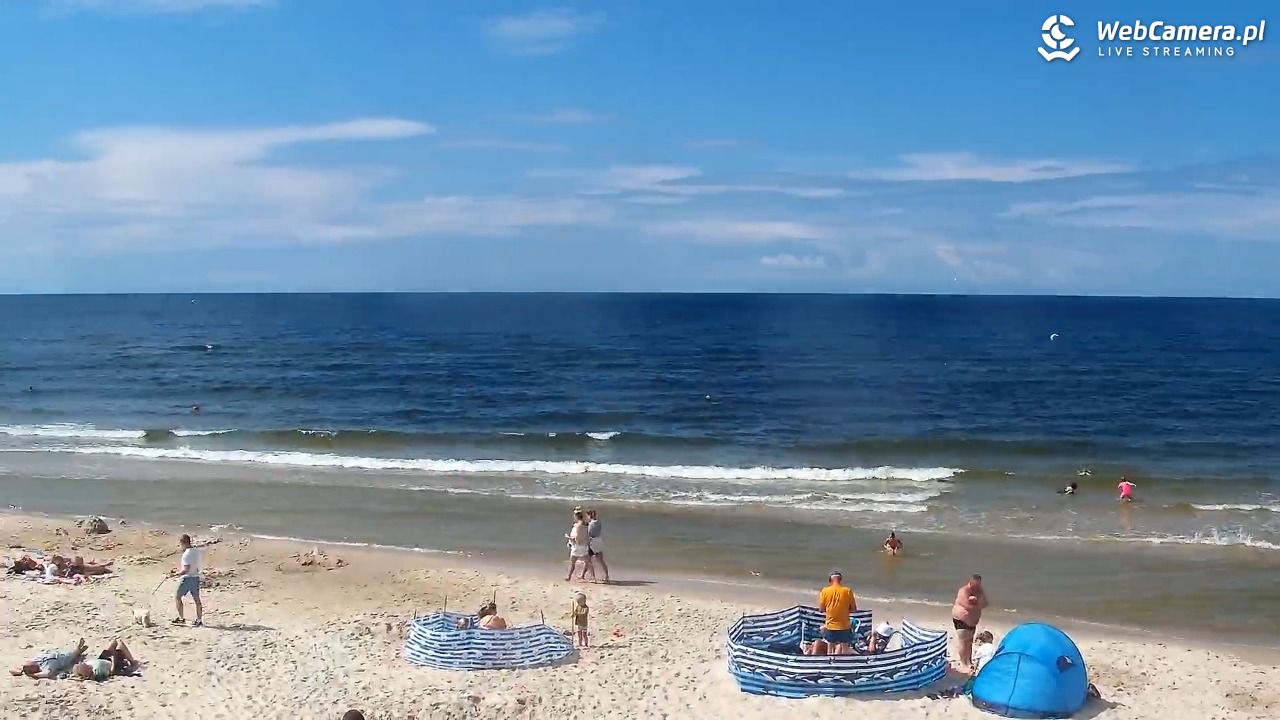 Grzybowo - widok na plażę - 01 sierpień 2025, 14:44