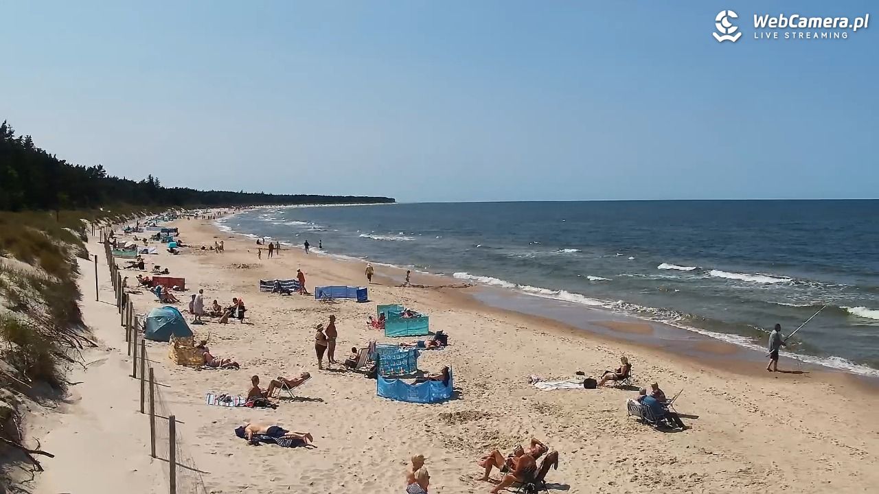 Grzybowo - widok na plażę - 12 czerwiec 2025, 14:02