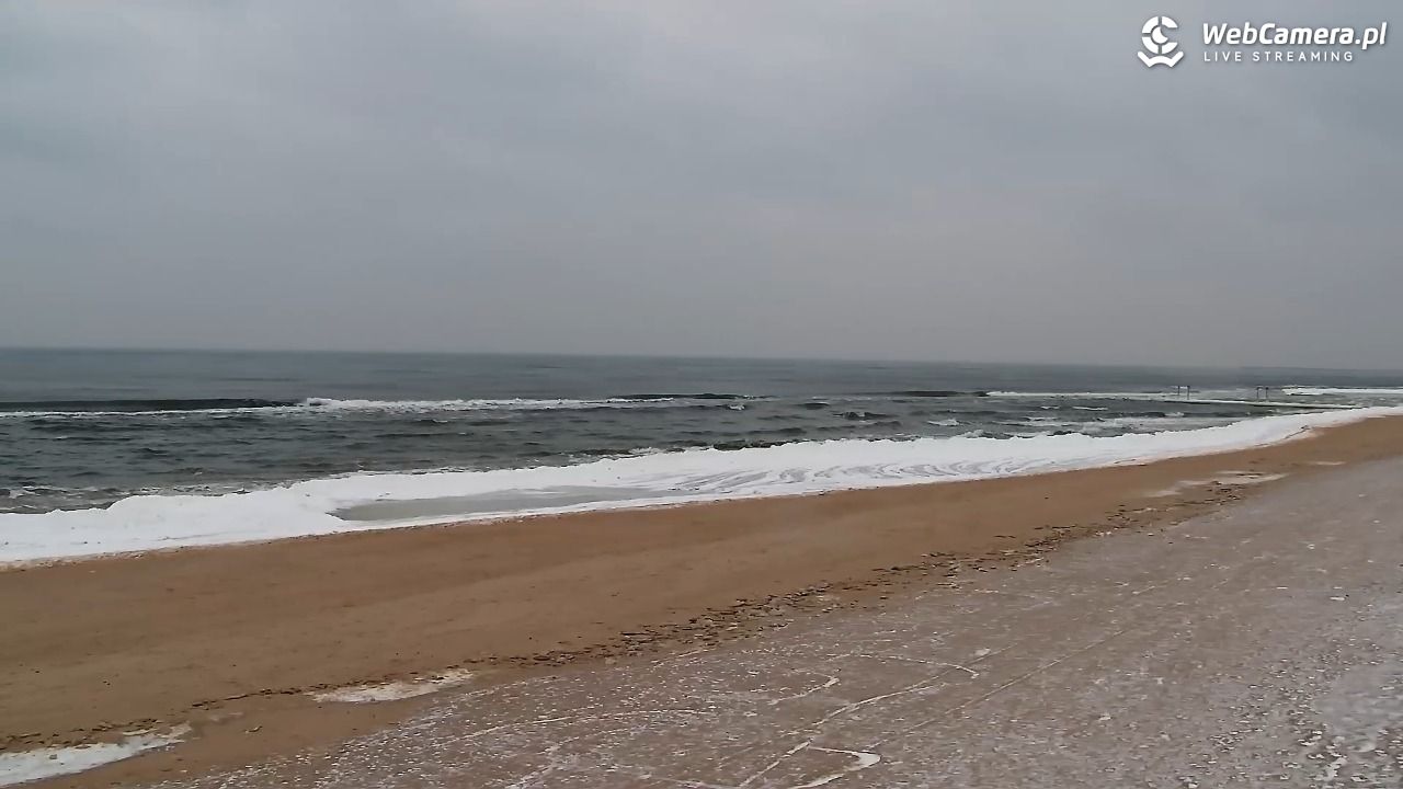Grzybowo - widok na plażę - 05 luty 2026, 11:30