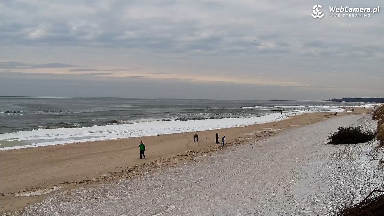 Grzybowo - widok na plażę - 04 luty 2026, 12:39