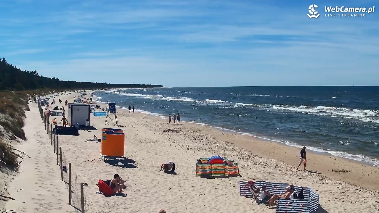 Grzybowo - widok na plażę - 22 czerwiec 2026, 15:09