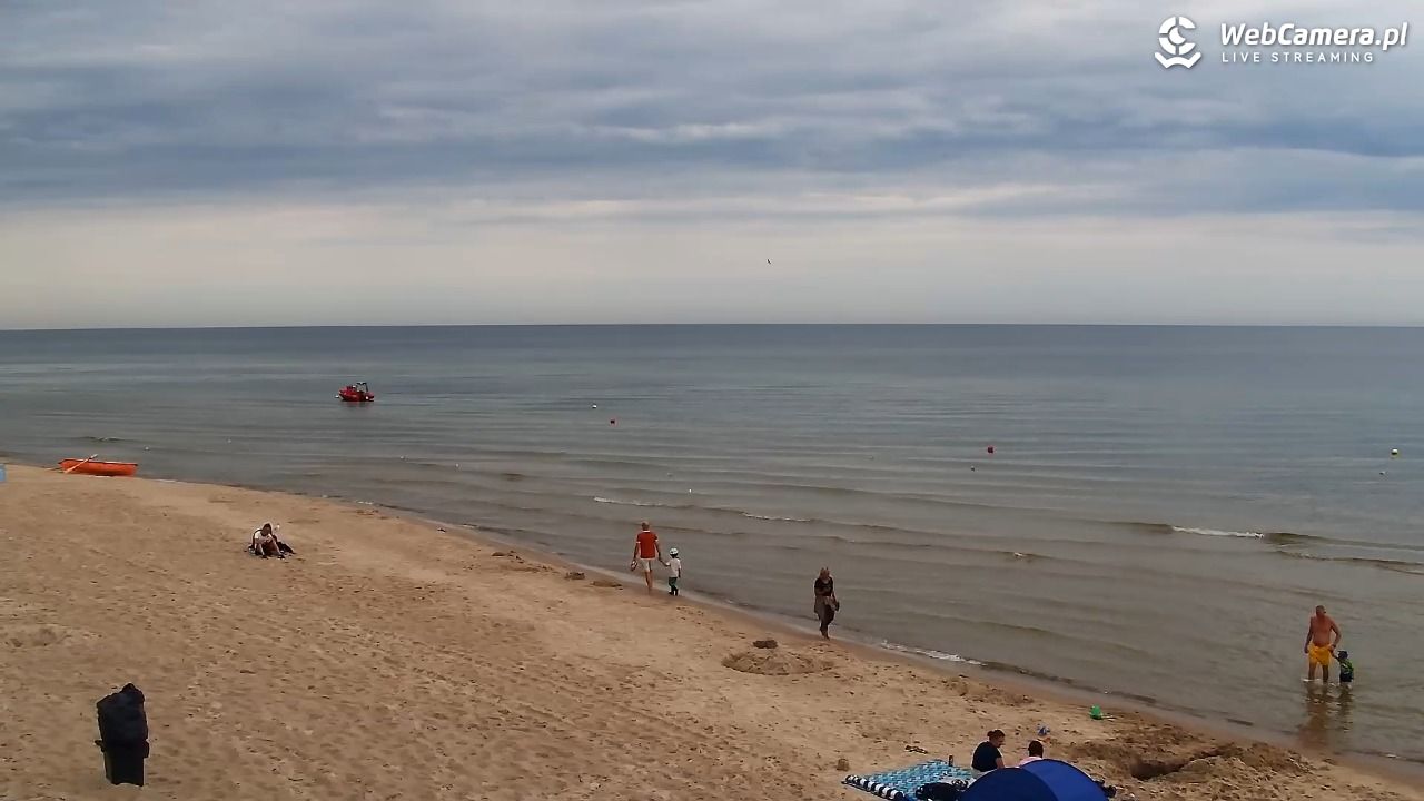 Grzybowo - widok na plażę - 10 sierpień 2026, 10:52